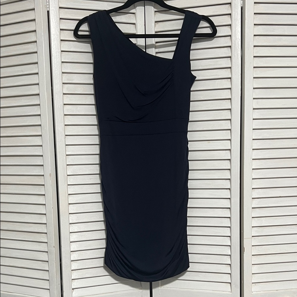 Soprano One Shoulder Formal Navy Blue Dress